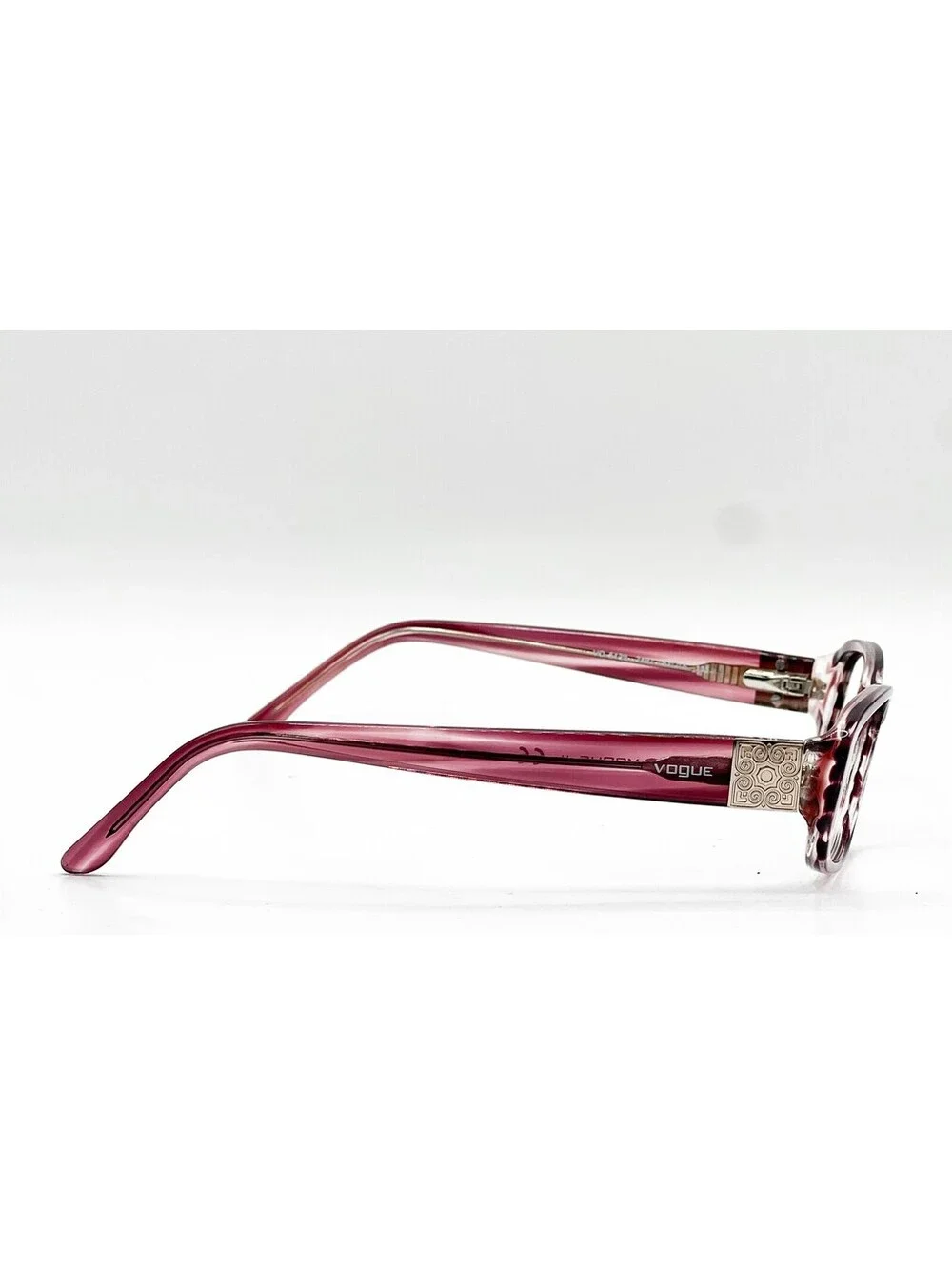 Vogue VO 5129 2497 Purple Striped Horn Silver Authentic Eyeglass Frames 51-15
